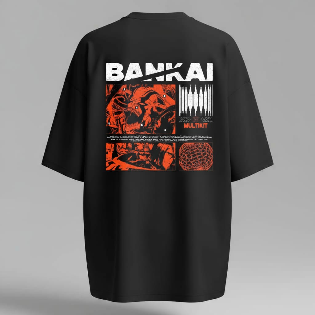 Unisex Bankai DTG Printed Oversized T-shirt