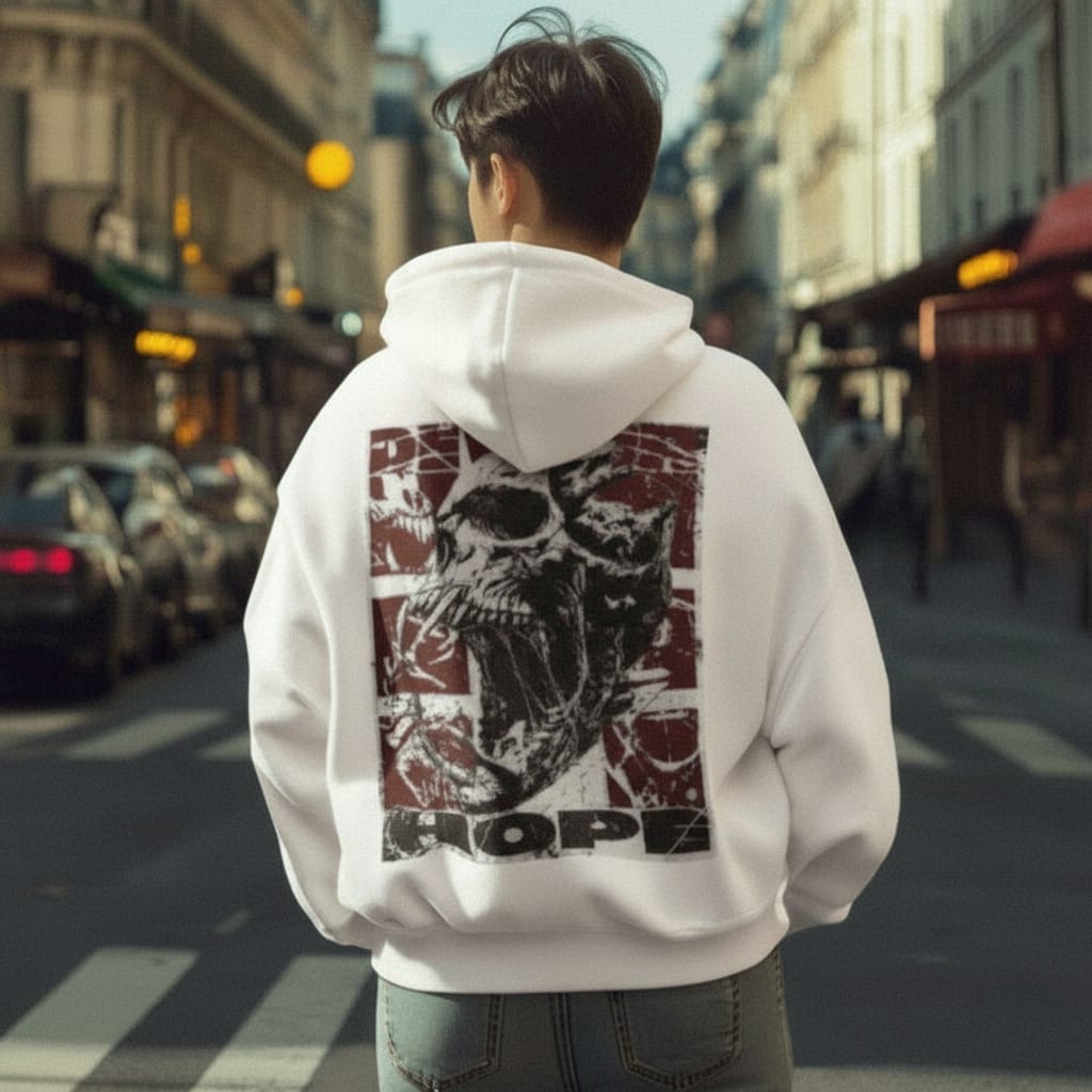 Unisex Hope DTG Printed Oversized Hoodie